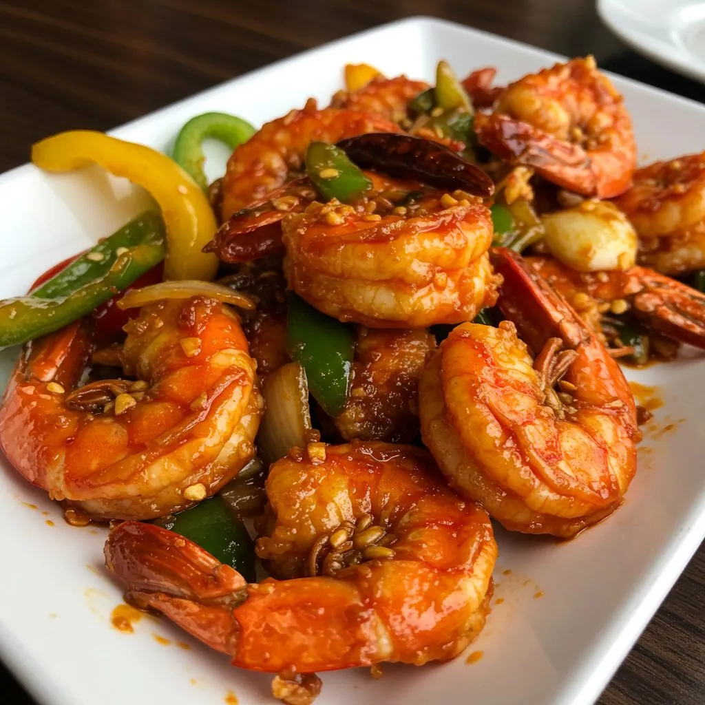Aafrien Indian Restaurant, chilli prawns dry